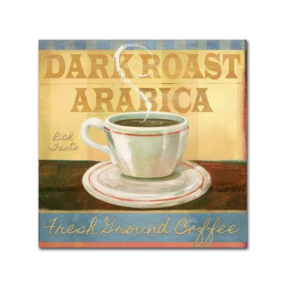 Ground Coffee by Fiona Stokes-Gilbert, 14x14-Inch Canvas Wall Art