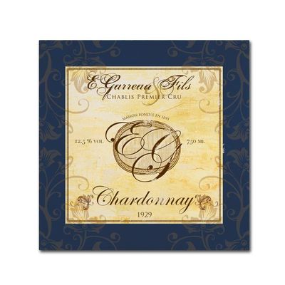 Trademark Fine Art Wine Label 4 by Fiona Stokes-Gilbert, 14x14-Inch