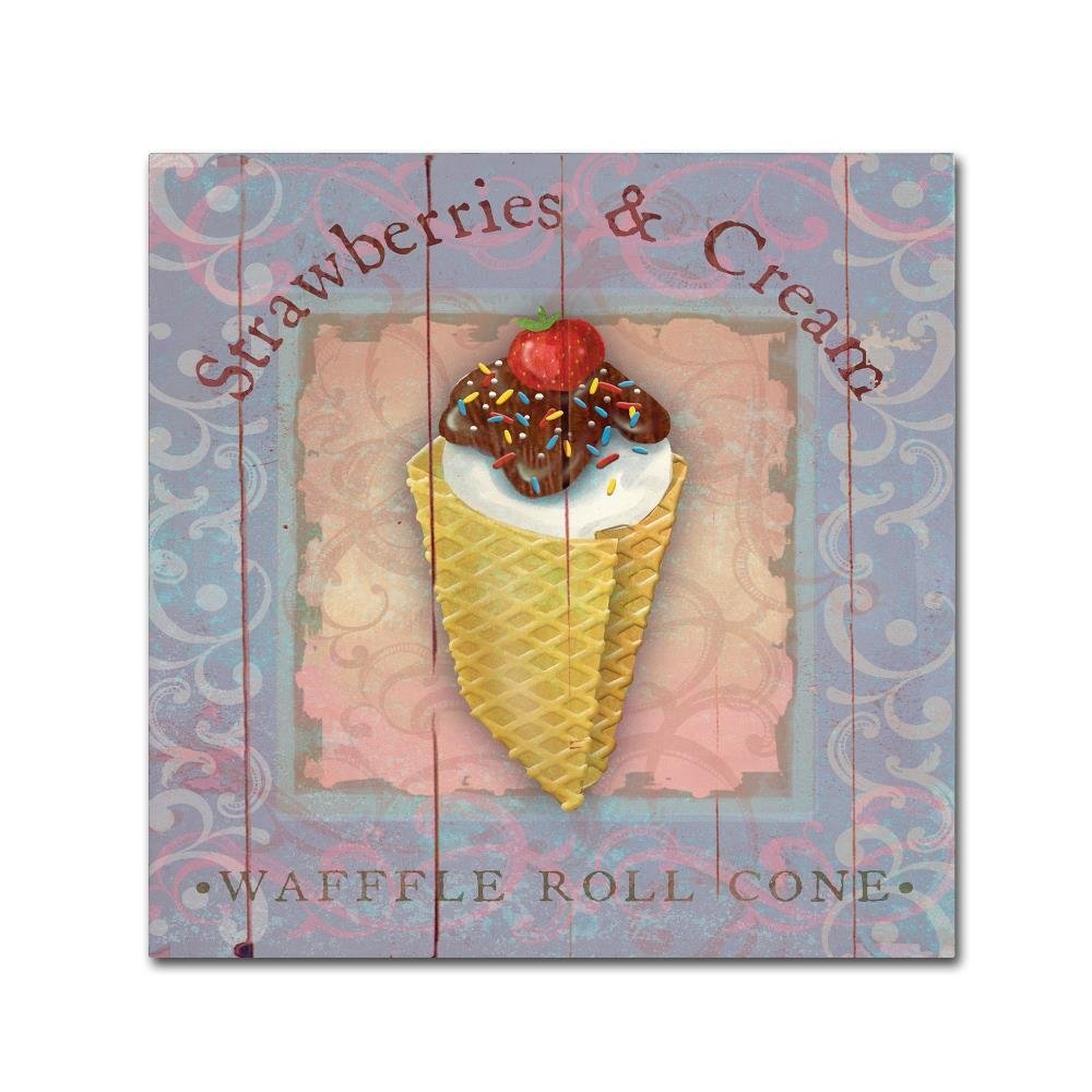 Parlor Ice Cream III by Fiona Stokes-Gilbert-ALI, 14x14-Inch Canvas Wall Art