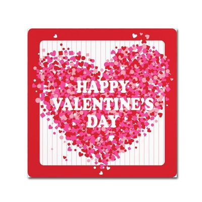 Confetti Valentine by Fiona Stokes-Gilbert, 14x14-Inch Canvas Wall Art
