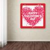 Confetti Valentine by Fiona Stokes-Gilbert, 14x14-Inch Canvas Wall Art view 3