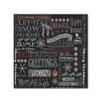 Chalk Christmas Patt by Fiona Stokes-Gilbert, 14x14-Inch Canvas Wall Art view 1
