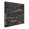 Chalk Christmas F Patt by Fiona Stokes-Gilbert, 14x14-Inch Canvas Wall Art view 2