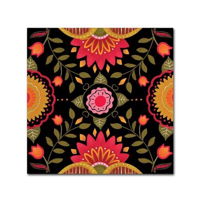 Folkloric II by Fiona Stokes-Gilbert, 14x14-Inch Canvas Wall Art