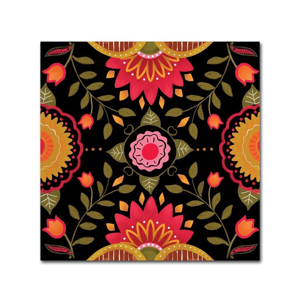 Folkloric II by Fiona Stokes-Gilbert, 14x14-Inch Canvas Wall Art