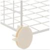 Amazon Basics 4 Cube Wire Grid Storage Organizer, Closet Organizer and Shelves, Stackable, Space-Saving, Easy to Assemble, 14"x14"x14", White view 3