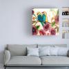 Wrapped Canvas Wall Art - Sylvie Demers 'Ou Que Tu Sois Tap' Wall Art for Living Room, Bedroom, or Office Dcor - 14x14 view 3