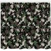 Ambesonne Camo Shower Curtain, Pixelated Pattern Digital Effect Modern Conceptual Camouflage Texture, Cloth Fabric Bathroom Decor Set with Hooks, 69" W x 84" L, Army Green Beige Brown view 2