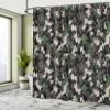 Ambesonne Camo Shower Curtain, Pixelated Pattern Digital Effect Modern Conceptual Camouflage Texture, Cloth Fabric Bathroom Decor Set with Hooks, 69" W x 75" L, Army Green Beige Brown view 4