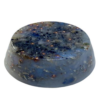 Pearl Blue Tower Buster Orgone Generator Energy Accumulator 528Hz/7.83Hz/Advance Harmonics Many Beautiful Ingredients and Colors!! (Tower Buster, Pearl Blue)