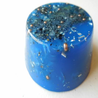 Blue Tower Buster Orgone Generator Energy Accumulator 528Hz/7.83Hz/Advance Harmonics Many Beautiful Ingredients and Colors!! (Tower Buster, Blue)