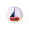 Ship Design #03 Red White Blue - Nautical - DECORATIVE Glossy CERAMIC Cupboard Cabinet PULLS Dresser Drawer KNOBS view 1