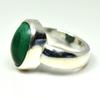 Jewelryonclick 5 Carat Natural Malachite Sterling Silver Men Women Ring Size US 5,6,7,8,9,10,11,12,13 view 3