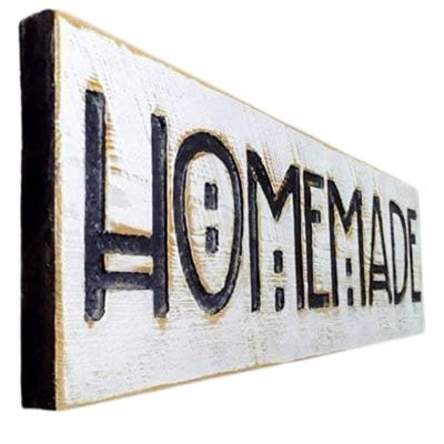 Homemade Sign 40 x 10 Horizontal - Carved in a Wood Board Arts Crafts Room