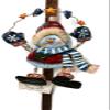 Home For ALL The Holidays 14 Inch Tin Over Door Wreath Hanger (Snowman A) view 2