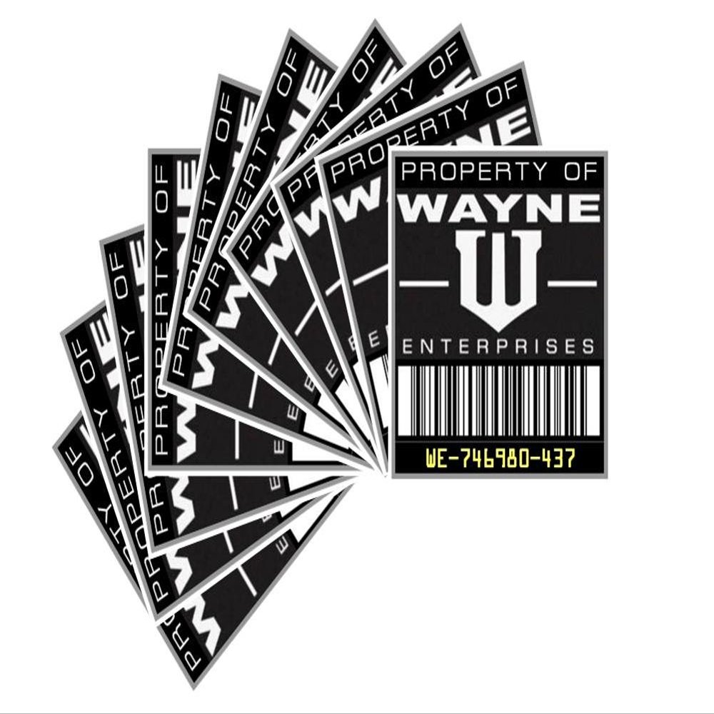 Starbase 79 Asset Tag - Property of Wayne Enterprises (Pack of 10)