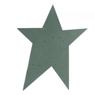 Factory Direct Craft Package of 12 Flat Back Green Speckled Metal Primitive Stars for Crafting, Embellishing, and Decorating