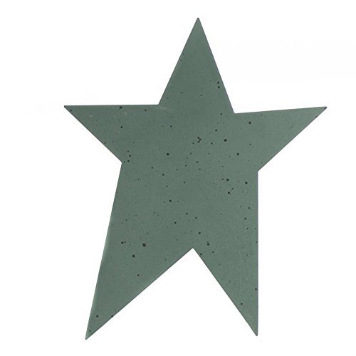 Factory Direct Craft Package of 12 Flat Back Green Speckled Metal Primitive Stars for Crafting, Embellishing, and Decorating