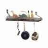 Enclume Gourmet Bookshelf Wall Rack, 30", Hammered Steel view 1