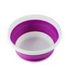 Suplove Travel Portable Foldable wash Basin Plastic Bucket Laundry Basin (Purple) view 1