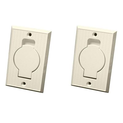 (2) Central Vacuum Wall Hose Inlet Almond Beige for BEAM - NEW