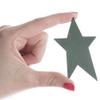 Factory Direct Craft Package of 24 Muted Green Flat Back Tin Stars with Black Speckled Paint for Crafting, Embellishing, and Decorating view 2