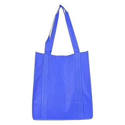 NuFazes 14" x 16" Non-Woven Reuseable Recycled Grocery Bag with Wide CardBoard Bottom (Tote) - 96 Pack