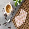Caroline's Treasures BB7481FC Tea Cup and Flowers Pink Foam Coaster Set of 4 Set of 4 Cup Coasters for Indoor Outdoor, Tabletop Protection, Anti Slip, Mouse pad Material view 3