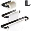 WINCASE Bronze Bathroom Accessories, Oil Rubbed Towel Bar Set 24 Inch, Hardware 4 Pieces ORB Towel Rod Toilet Paper Holders Robe Hook Wall Mounted view 1
