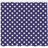 Ambesonne Navy Shower Curtain, Bunch of Star USA American Flag Proud National Graphic Design, Cloth Fabric Bathroom Decor Set with Hooks, 69" W x 84" L, Purple White view 2