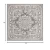 SAFAVIEH Reflection Collection Area Rug - 6'7" Square, Dark Grey & Cream, Non-Shedding & Easy Cleaning, Ideal for Living Room, Bedroom (RFT664B) view 2