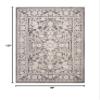 SAFAVIEH Area Rug 8x10 - Reflection Collection - Large - Dark Grey & Cream, Non-Shedding & Easy Cleaning, Ideal for Living Room, Bedroom, Dining Space (RFT665B) view 2