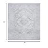 SAFAVIEH Reflection Collection Area Rug - 5'1" x 7'6", Light Grey & Cream, Non-Shedding & Easy Cleaning, Ideal for Living Room, Bedroom (RFT668G) view 2