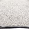 SAFAVIEH Reflection Collection Area Rug - 6'7" Round, Light Grey & Cream, Non-Shedding & Easy Cleaning, Ideal for Living Room, Bedroom (RFT668G) view 2