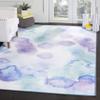 SAFAVIEH Washable Rug Paint Brush Collection - 7'9" x 10', Blue & Lavender, Slip Resistant & Easy to Clean, Ideal for Living Room, Bedroom, Nursery, Kids Playroom, Dining Space (PTB120C) view 1