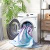 SAFAVIEH Washable Rug Paint Brush Collection - 7'9" x 10', Blue & Lavender, Slip Resistant & Easy to Clean, Ideal for Living Room, Bedroom, Nursery, Kids Playroom, Dining Space (PTB120C) view 2