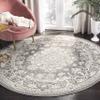 SAFAVIEH Reflection Collection Area Rug - 6'7" Round, Dark Grey & Cream, Non-Shedding & Easy Cleaning, Ideal for Living Room, Bedroom (RFT664B) view 1