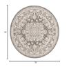 SAFAVIEH Reflection Collection Area Rug - 6'7" Round, Dark Grey & Cream, Non-Shedding & Easy Cleaning, Ideal for Living Room, Bedroom (RFT664B) view 2