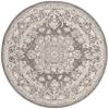 SAFAVIEH Reflection Collection Area Rug - 6'7" Round, Dark Grey & Cream, Non-Shedding & Easy Cleaning, Ideal for Living Room, Bedroom (RFT664B) view 3