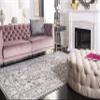 SAFAVIEH Area Rug 4x6 - Reflection Collection - Dark Grey & Cream, Non-Shedding & Easy Cleaning, Ideal for Entryway, Living Room, Bedroom (RFT665B) view 1