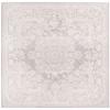 SAFAVIEH Reflection Collection Area Rug - 6'7" Square, Light Grey & Cream, Non-Shedding & Easy Cleaning, Ideal for Living Room, Bedroom (RFT664C) view 3