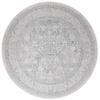 SAFAVIEH Reflection Collection Area Rug - 6'7" Round, Light Grey & Cream, Non-Shedding & Easy Cleaning, Ideal for Living Room, Bedroom (RFT663C) view 2