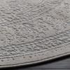 SAFAVIEH Reflection Collection Area Rug - 6'7" Round, Light Grey & Cream, Non-Shedding & Easy Cleaning, Ideal for Living Room, Bedroom (RFT663C) view 3