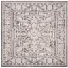 SAFAVIEH Reflection Collection Area Rug - 6'7" Square, Dark Grey & Cream, Non-Shedding & Easy Cleaning, Ideal for Living Room, Bedroom (RFT665B) view 1