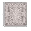 SAFAVIEH Reflection Collection Area Rug - 6'7" Square, Dark Grey & Cream, Non-Shedding & Easy Cleaning, Ideal for Living Room, Bedroom (RFT665B) view 2