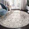 SAFAVIEH Reflection Collection Area Rug - 6'7" Round, Dark Grey & Cream, Non-Shedding & Easy Cleaning, Ideal for Living Room, Bedroom (RFT665B) view 1