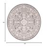 SAFAVIEH Reflection Collection Area Rug - 6'7" Round, Dark Grey & Cream, Non-Shedding & Easy Cleaning, Ideal for Living Room, Bedroom (RFT665B) view 2