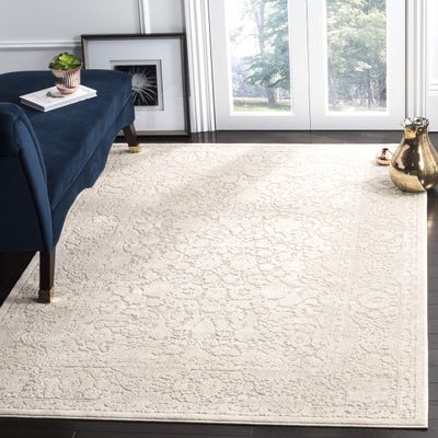 SAFAVIEH Area Rug 6x9 - Reflection Collection - Beige & Cream, Non-Shedding & Easy Cleaning, Ideal for Entryway, Living Room, Bedroom (RFT667A)