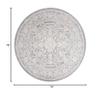 SAFAVIEH Reflection Collection Area Rug - 6'7" Round, Light Grey & Cream, Non-Shedding & Easy Cleaning, Ideal for Living Room, Bedroom (RFT665C) view 2