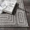 SAFAVIEH Area Rug 8x10 - Amherst Collection - Large - Grey & Ivory, Geometric Pattern, Non-Shedding & Easy Cleaning, Ideal for Living Room, Bedroom, Office, Dining Space (AMT430C) view 3